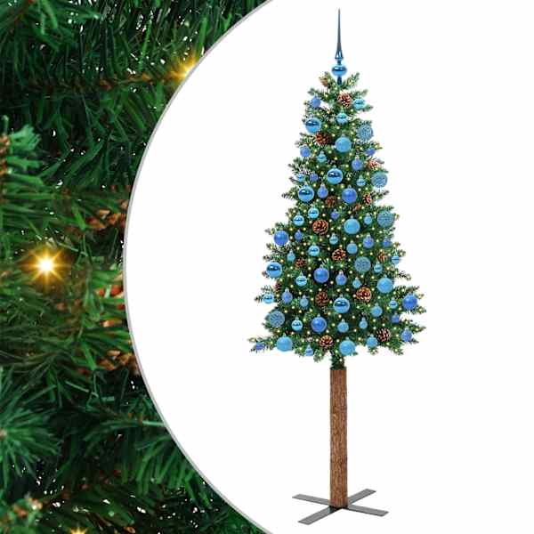 vidaXL Peen j&otilde;ulupuu Roheline 180 cm PVC ja tahke m&auml;nd