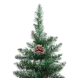 Úzký vánoční stromeček s 150 LED diodami Zelená 150 cm - obrázek 11