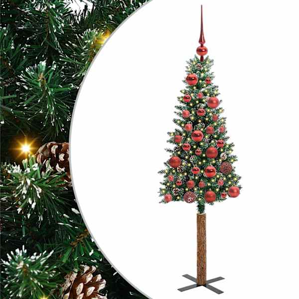 vidaXL Peen j&otilde;ulupuu Roheline 150 cm PVC ja tahke m&auml;nd