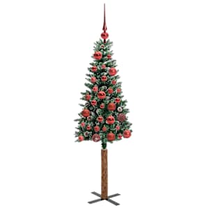 Úzký vánoční stromeček s 150 LED diodami Zelená 150 cm - obrázek 4