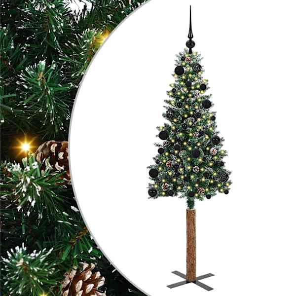 vidaXL Peen j&otilde;ulupuu Roheline 150 cm PVC ja tahke m&auml;nd