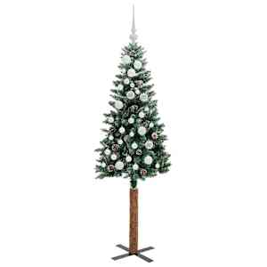 Úzký vánoční stromeček s 150 LED diodami Zelená 150 cm - obrázek 4