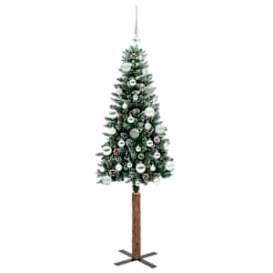 Úzký vánoční stromeček s 150 LED diodami Zelená 150 cm - obrázek 4