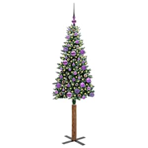 Úzký vánoční stromeček s 150 LED diodami Zelená 150 cm - obrázek 3