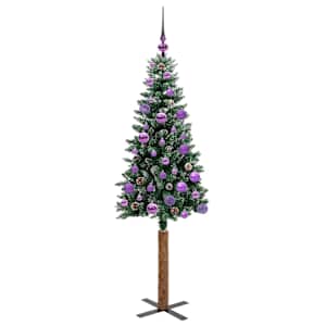 Úzký vánoční stromeček s 150 LED diodami Zelená 150 cm - obrázek 4