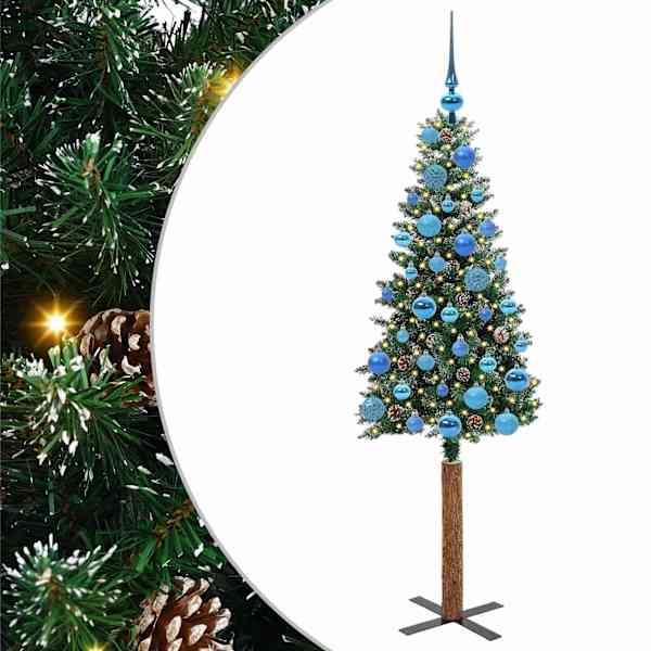 vidaXL Peen j&otilde;ulupuu Roheline 150 cm PVC ja tahke m&auml;nd