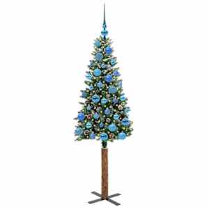 Úzký vánoční stromeček s 150 LED diodami Zelená 150 cm - obrázek 3