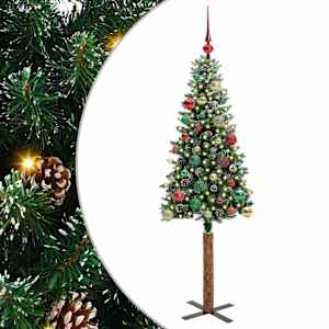 vidaXL Peen j&otilde;ulupuu Roheline 150 cm PVC ja tahke m&auml;nd