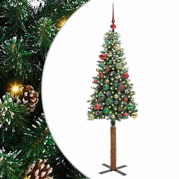 vidaXL Peen j&otilde;ulupuu Roheline 150 cm PVC ja tahke m&auml;nd