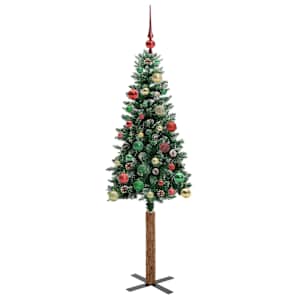 Úzký vánoční stromeček s 150 LED diodami Zelená 150 cm - obrázek 6