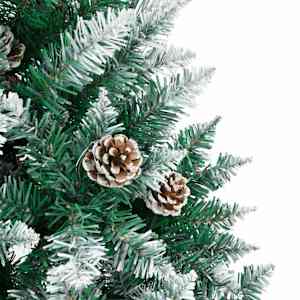Úzký vánoční stromeček s 300 LED diodami Zelená 180 cm - obrázek 5