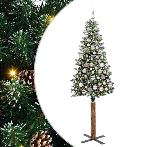 vidaXL Peen j&otilde;ulupuu Roheline 180 cm PVC ja tahke m&auml;nd