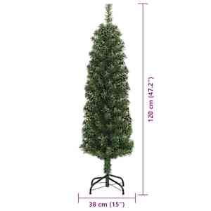 Umělý vánoční stromeček Zelená 120 cm PVC, ocel a plast - obrázek 14
