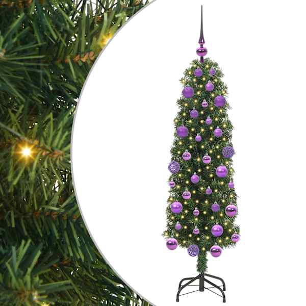 vidaXL Tehisj&otilde;ulupuu Roheline 120 cm PVC, teras ja plastik