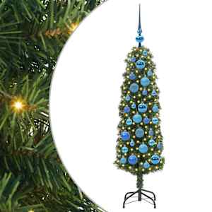 vidaXL Tehisj&otilde;ulupuu Roheline 120 cm PVC, teras ja plastik