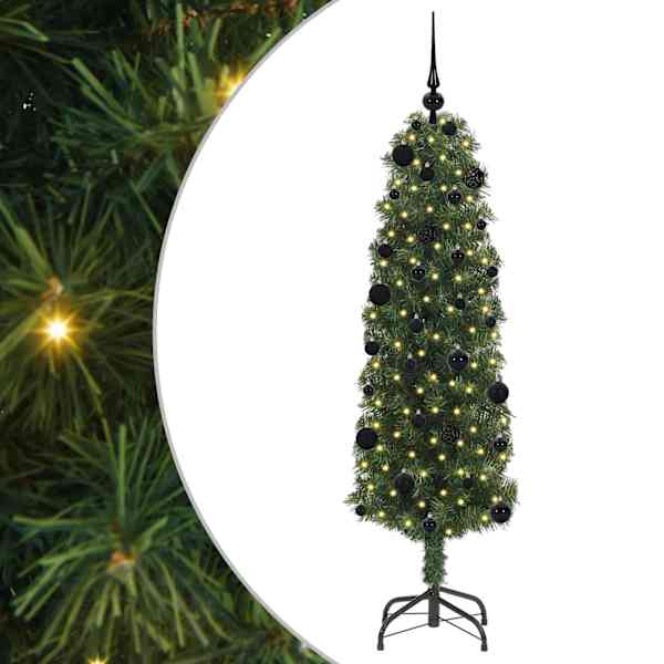 vidaXL Tehisj&otilde;ulupuu Roheline 150 cm PVC, teras ja plastik