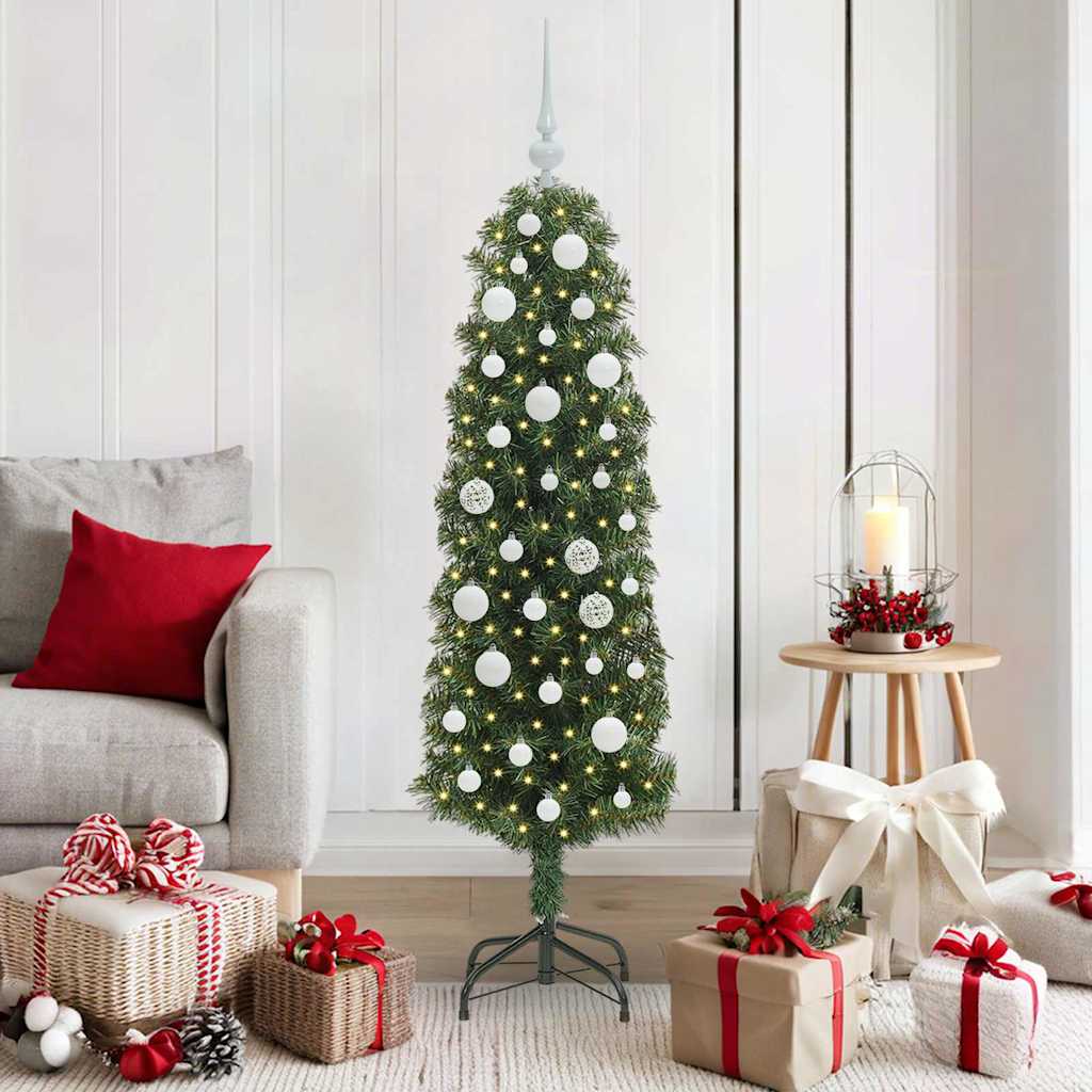 Sapin de Noël artificiel Vert 150 cm PVC et acier et plastique
