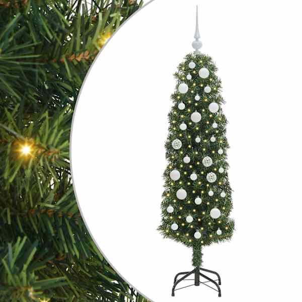 vidaXL Tehisj&otilde;ulupuu Roheline 150 cm PVC, teras ja plastik