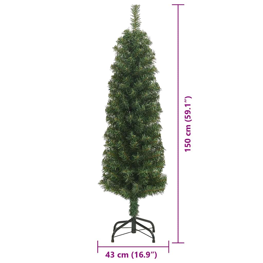 Umělý vánoční stromeček Zelená 150 cm PVC, ocel a plast - obrázek 14