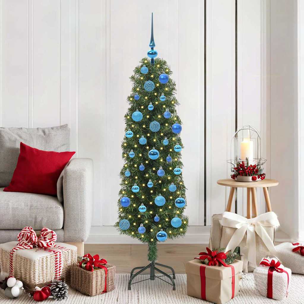 Sapin de Noël artificiel Vert 150 cm PVC et acier et plastique