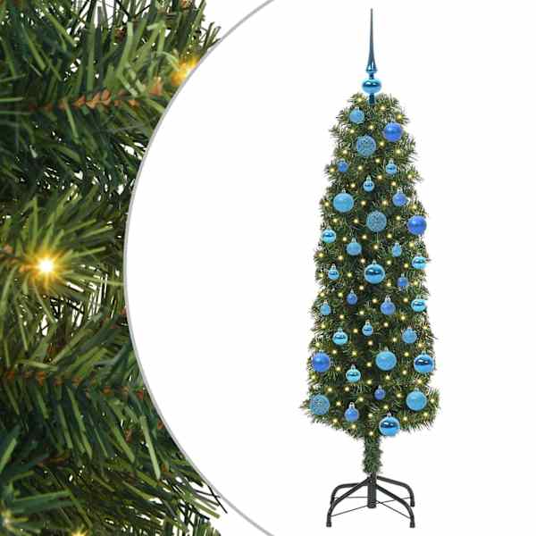 vidaXL Tehisj&otilde;ulupuu Roheline 150 cm PVC, teras ja plastik