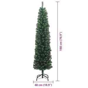 Umělý vánoční stromeček Zelená 180 cm PVC, ocel a plast - obrázek 9