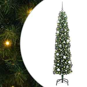 vidaXL Tehisj&otilde;ulupuu Roheline 180 cm PVC, teras ja plastik