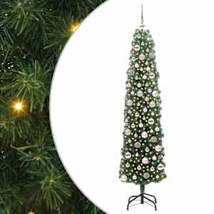 vidaXL Tehisj&otilde;ulupuu Roheline 180 cm PVC, teras ja plastik