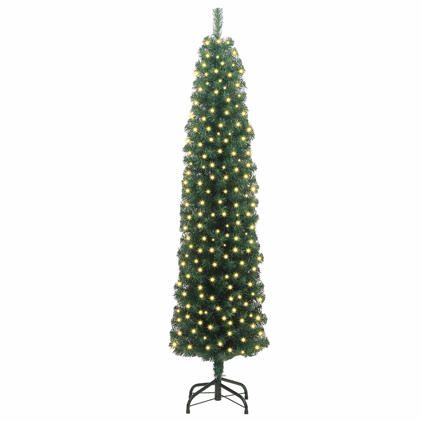 Sapin de Noël artificiel Vert 210 cm PVC et acier et plastique – Image 3