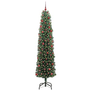 Umělý vánoční stromeček Zelená 210 cm PVC, ocel a plast - obrázek 2