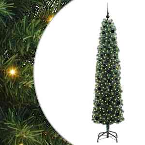 Umělý vánoční stromeček Zelená 210 cm PVC, ocel a plast - obrázek 2