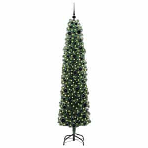 Umělý vánoční stromeček Zelená 210 cm PVC, ocel a plast - obrázek 3