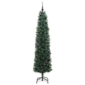 Umělý vánoční stromeček Zelená 210 cm PVC, ocel a plast - obrázek 4