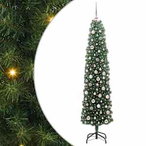 Umělý vánoční stromeček Zelená 210 cm PVC, ocel a plast - obrázek 2