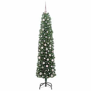 Umělý vánoční stromeček Zelená 210 cm PVC, ocel a plast - obrázek 3