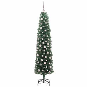 Umělý vánoční stromeček Zelená 210 cm PVC, ocel a plast - obrázek 4