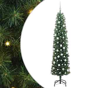 Umělý vánoční stromeček Zelená 210 cm PVC, ocel a plast - obrázek 2