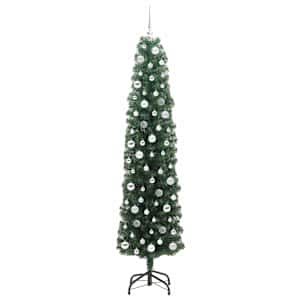 Umělý vánoční stromeček Zelená 210 cm PVC, ocel a plast - obrázek 4