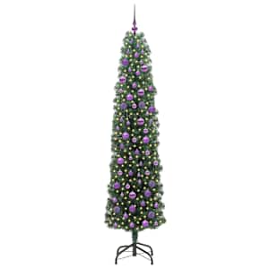 Umělý vánoční stromeček Zelená 210 cm PVC, ocel a plast - obrázek 3