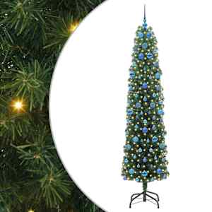 Umělý vánoční stromeček Zelená 210 cm PVC, ocel a plast - obrázek 2