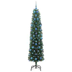 Umělý vánoční stromeček Zelená 210 cm PVC, ocel a plast - obrázek 4