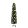 vidaXL Tehisj&otilde;ulupuu Roheline 240 cm PVC, teras ja plastik