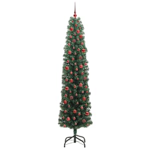 Umělý vánoční stromeček Zelená 240 cm PVC, ocel a plast - obrázek 4