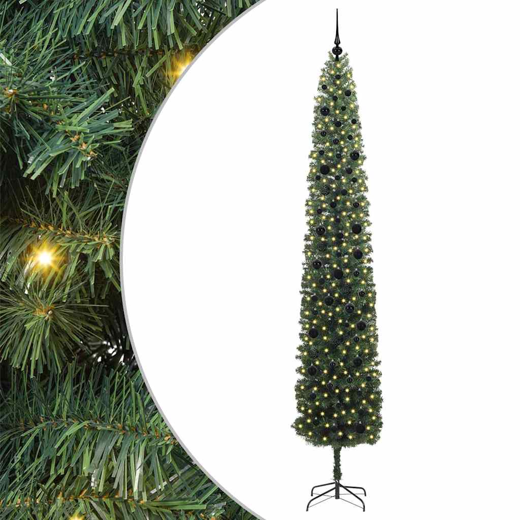 Thumbnail - vidaXL Künstlicher Weihnachtsbaum mit 300 LEDs mit Ständer Grün 270 cm