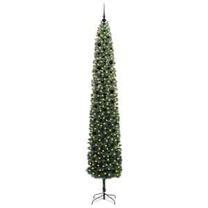 Umělý vánoční stromeček Zelená 270 cm PVC, ocel a plast - obrázek 3