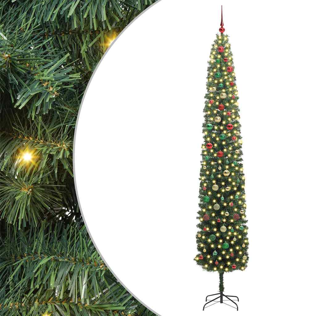 Thumbnail - vidaXL Künstlicher Weihnachtsbaum mit 300 LEDs mit Ständer Grün 270 cm