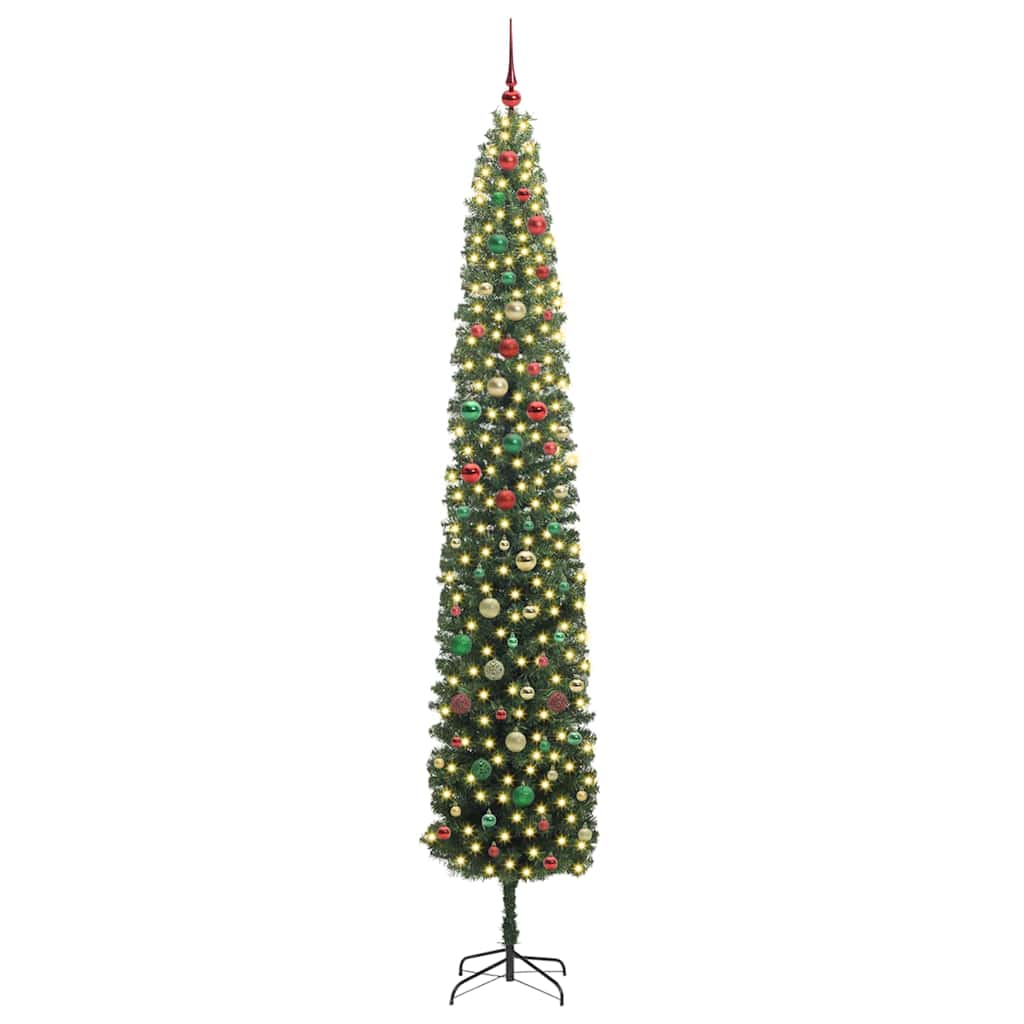 Thumbnail - vidaXL Künstlicher Weihnachtsbaum mit 300 LEDs mit Ständer Grün 270 cm