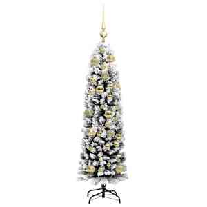 Umělý vánoční stromeček Zelená 120 cm PVC, ocel a plast - obrázek 4