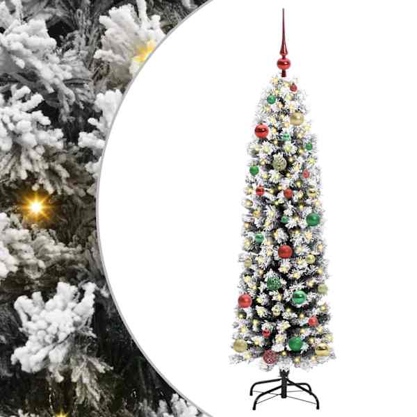vidaXL Tehisj&otilde;ulupuu Roheline 150 cm PVC, teras ja plastik