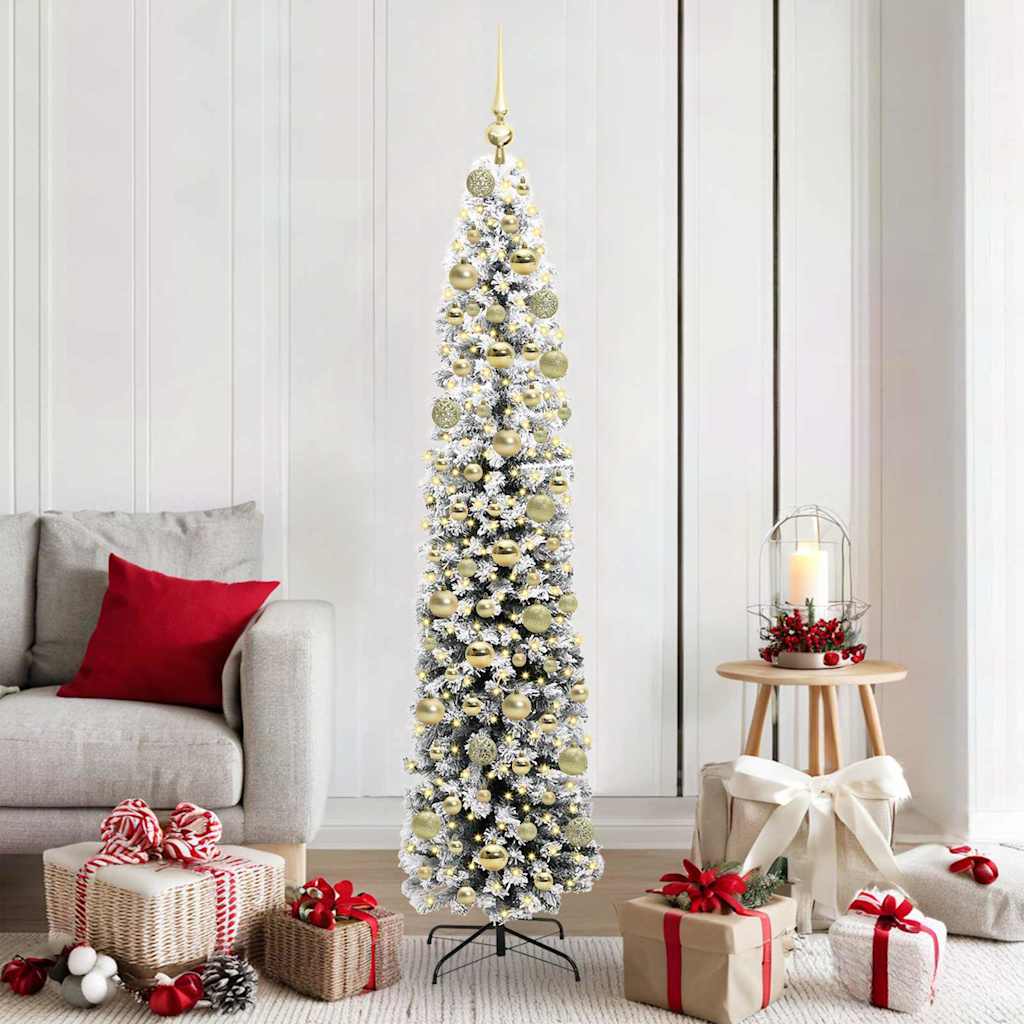 Sapin de Noël artificiel Vert 180 cm PVC et acier et plastique